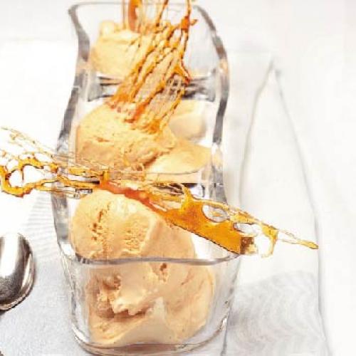 Gelato Amber e arachidi salate